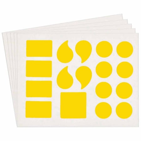 Brady Quik-Align 5110 Series Polyester 3in Lbl Legend: Assorted Punctuation YL 10PK 5110P-PUN